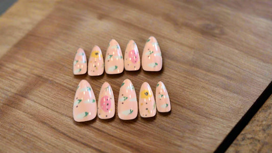 Effortless press - on nails pink - Tula Rose